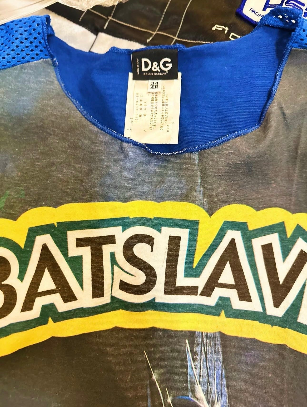 Vintage D&G (Dolce & Gabbana) Spring/Summer 2003 Collection "BATSLAVE" *UNPUNIISHED* Tank Top