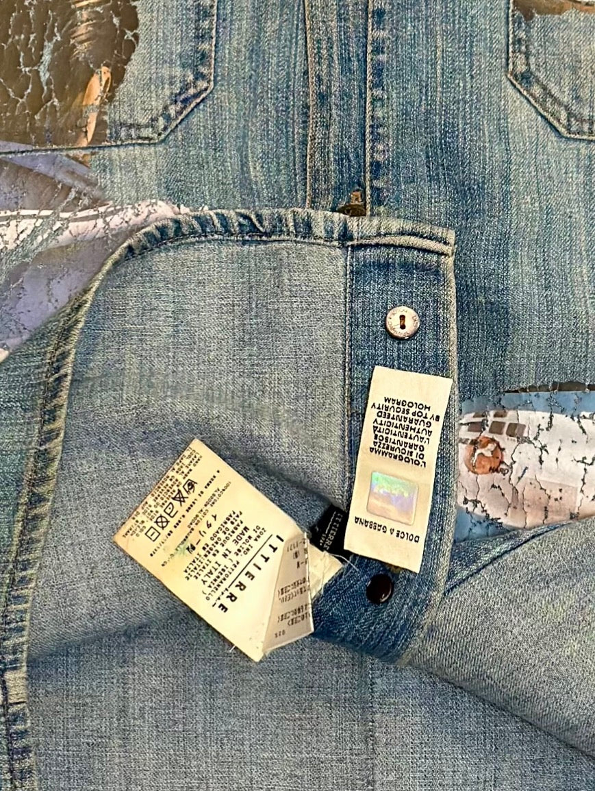 Vintage Spring/Summer 2002 collection D&G sleeveless denim vest