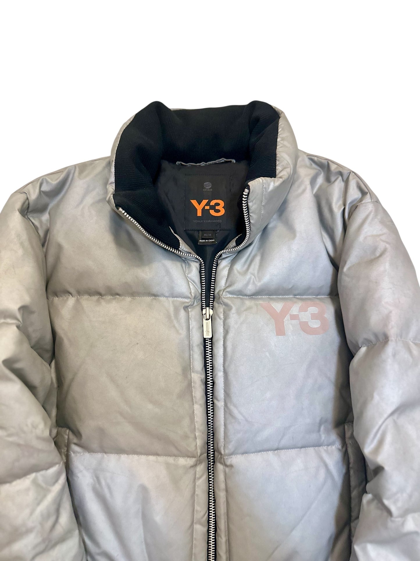 Y-3 Adidas, Spring/Summer 2004 High Fashion BBal Mid High-Top Sneaker & Yohji Yamamoto Y-3 Adidas Fall/Winter 2005 metallic Down Puffer Jacket