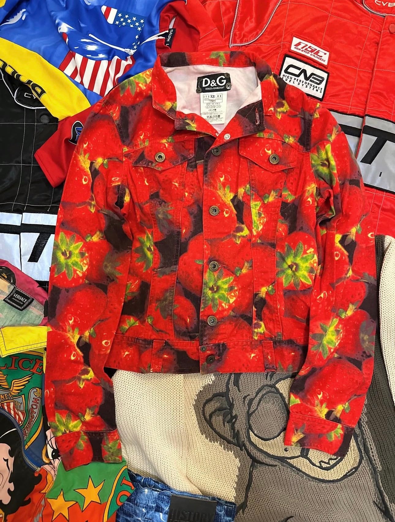 Vintage 2000s Dolce & Gabbana Strawberry Jacket