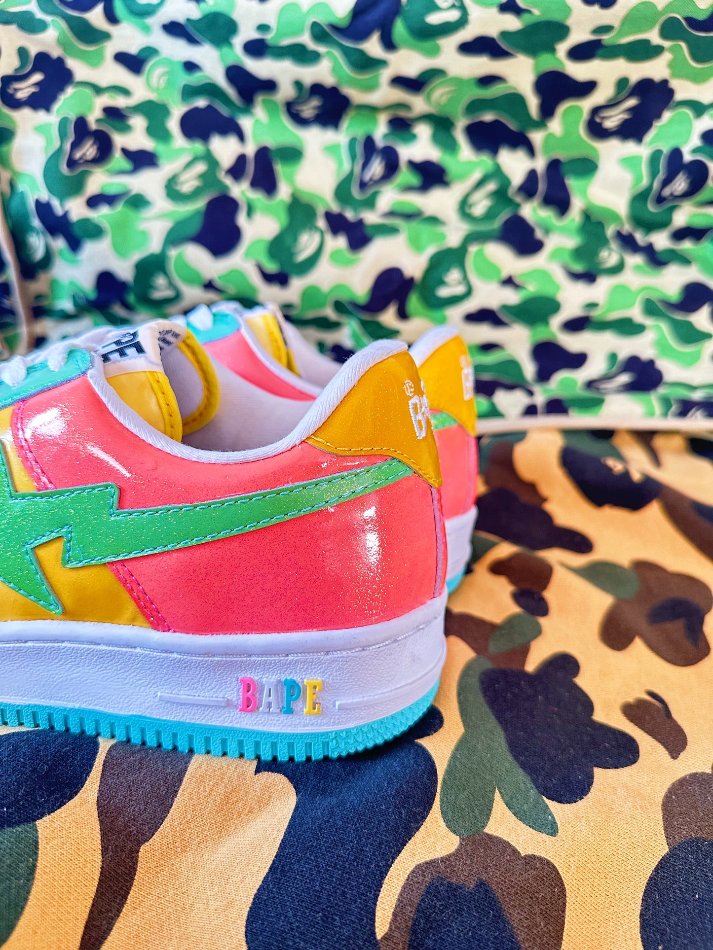 OG Bapesta Cotton Candy Glitter (2009)  ✨🍭 (DEADSTOCK)
