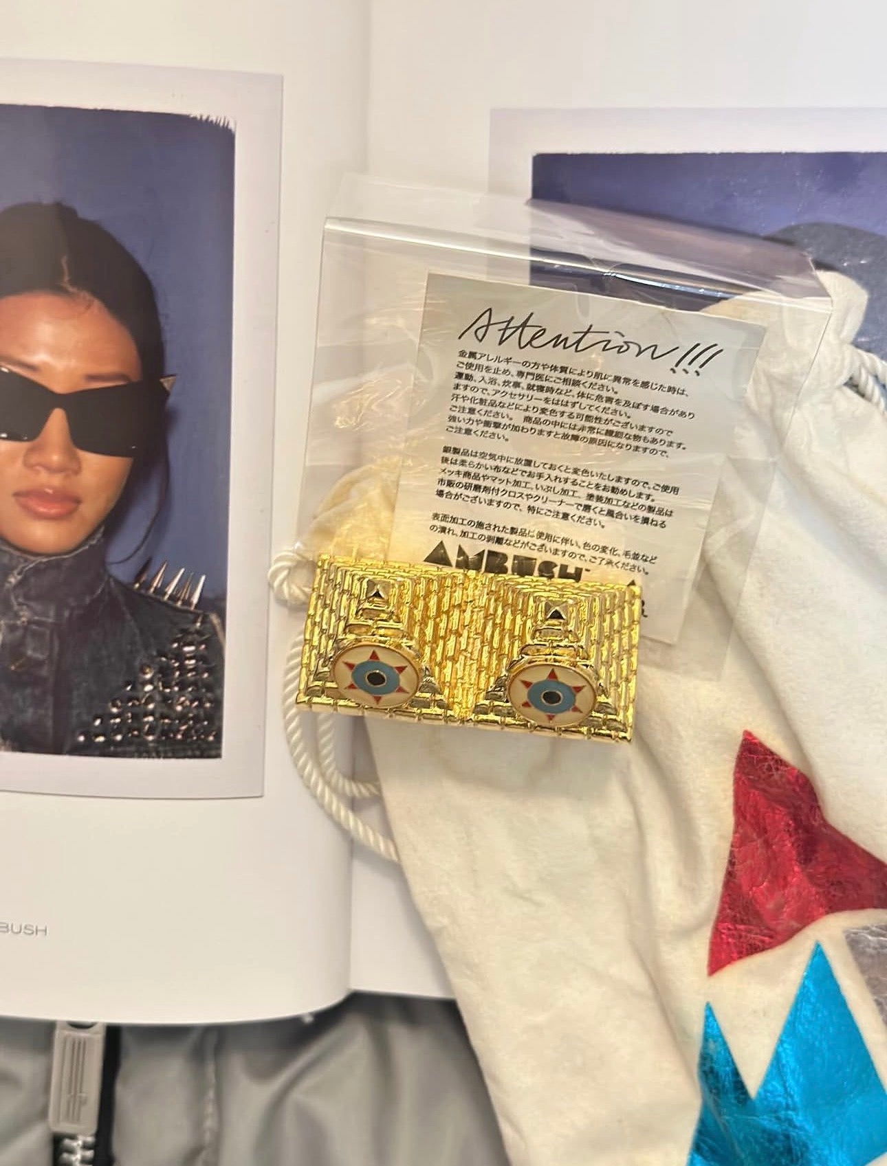 Ambush Design AMBUSH Japan Eye Am Not Alone Pyramid Ring
