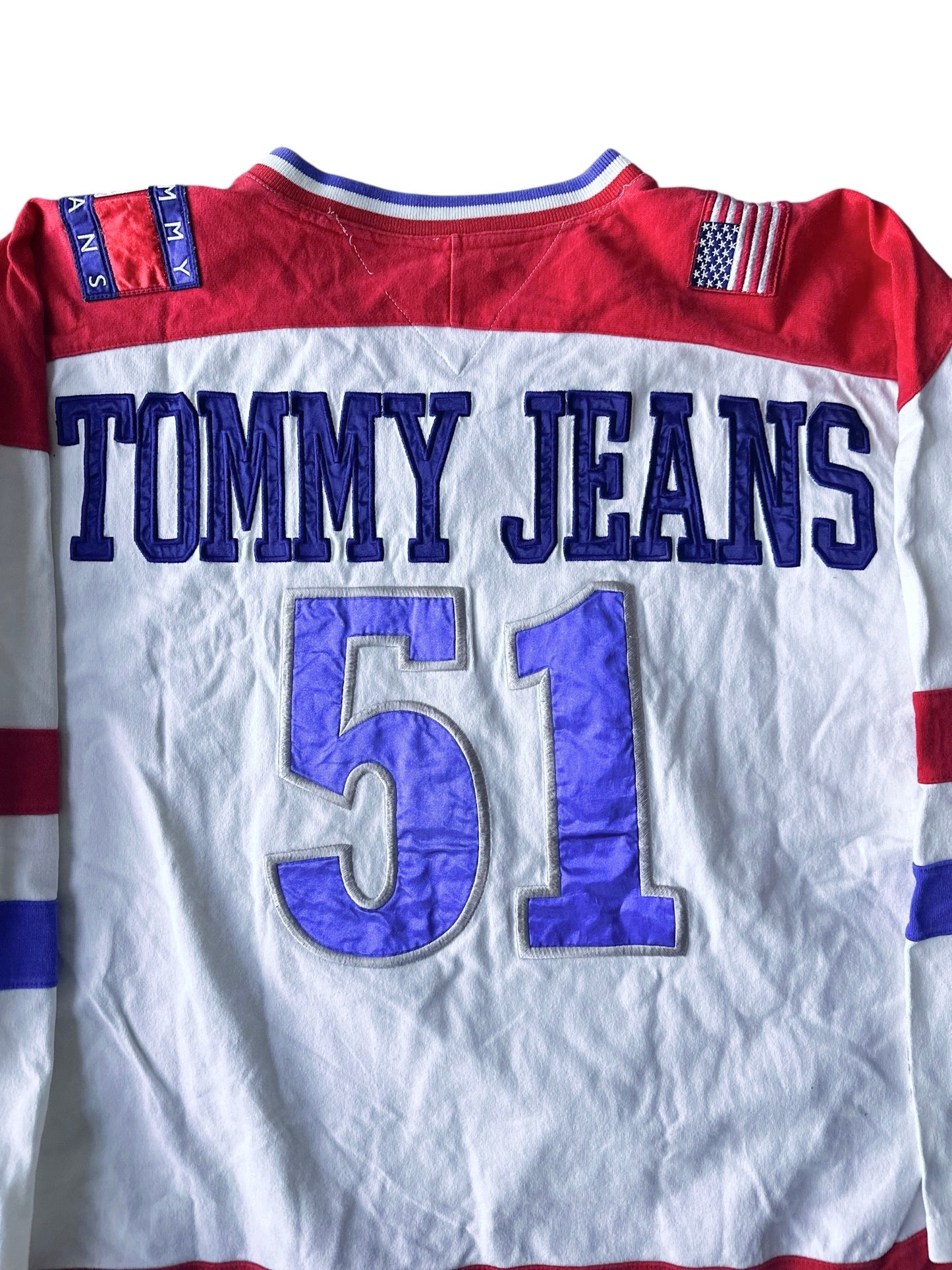 Vintage 90’s Tommy Hilfiger, TOMMY JEANS HOCKEY JERSEY