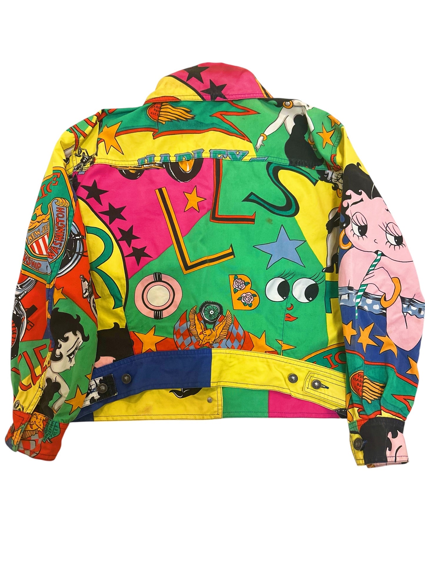 Vintage Versace Jeans Couture “Betty Boop” Pop Art Jeans Jacket - 1991