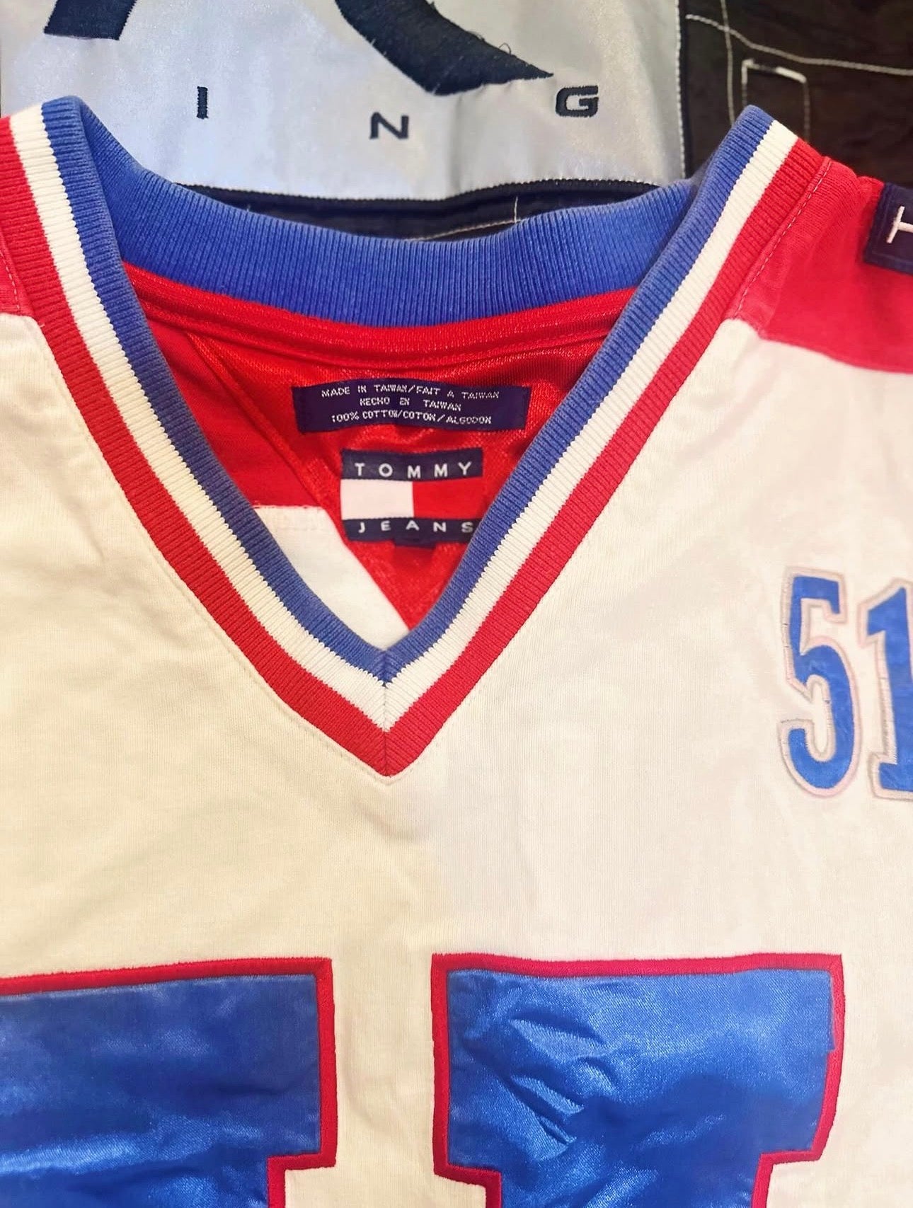 Vintage 90’s Tommy Hilfiger, TOMMY JEANS HOCKEY JERSEY
