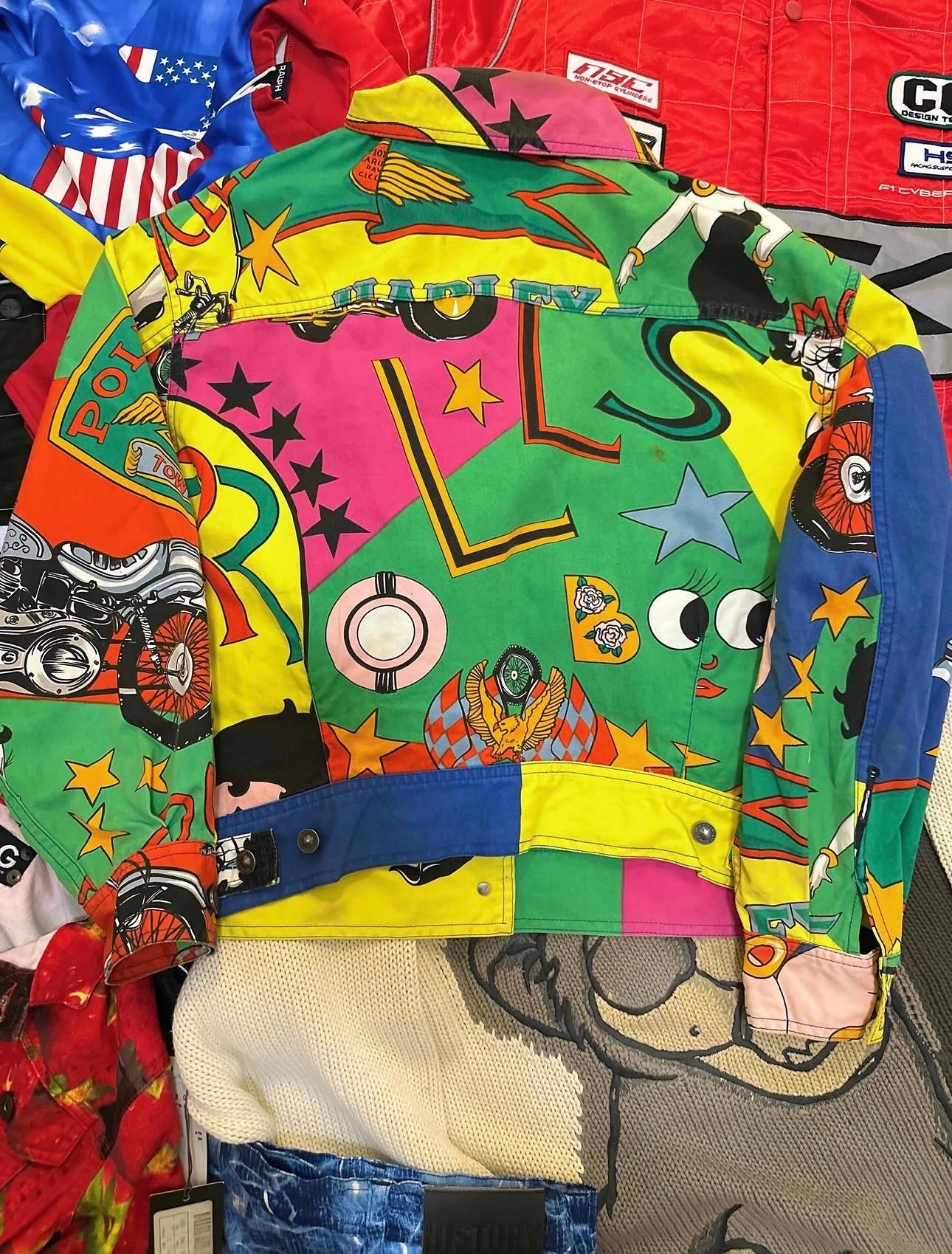 Vintage Versace Jeans Couture “Betty Boop” Pop Art Jeans Jacket - 1991
