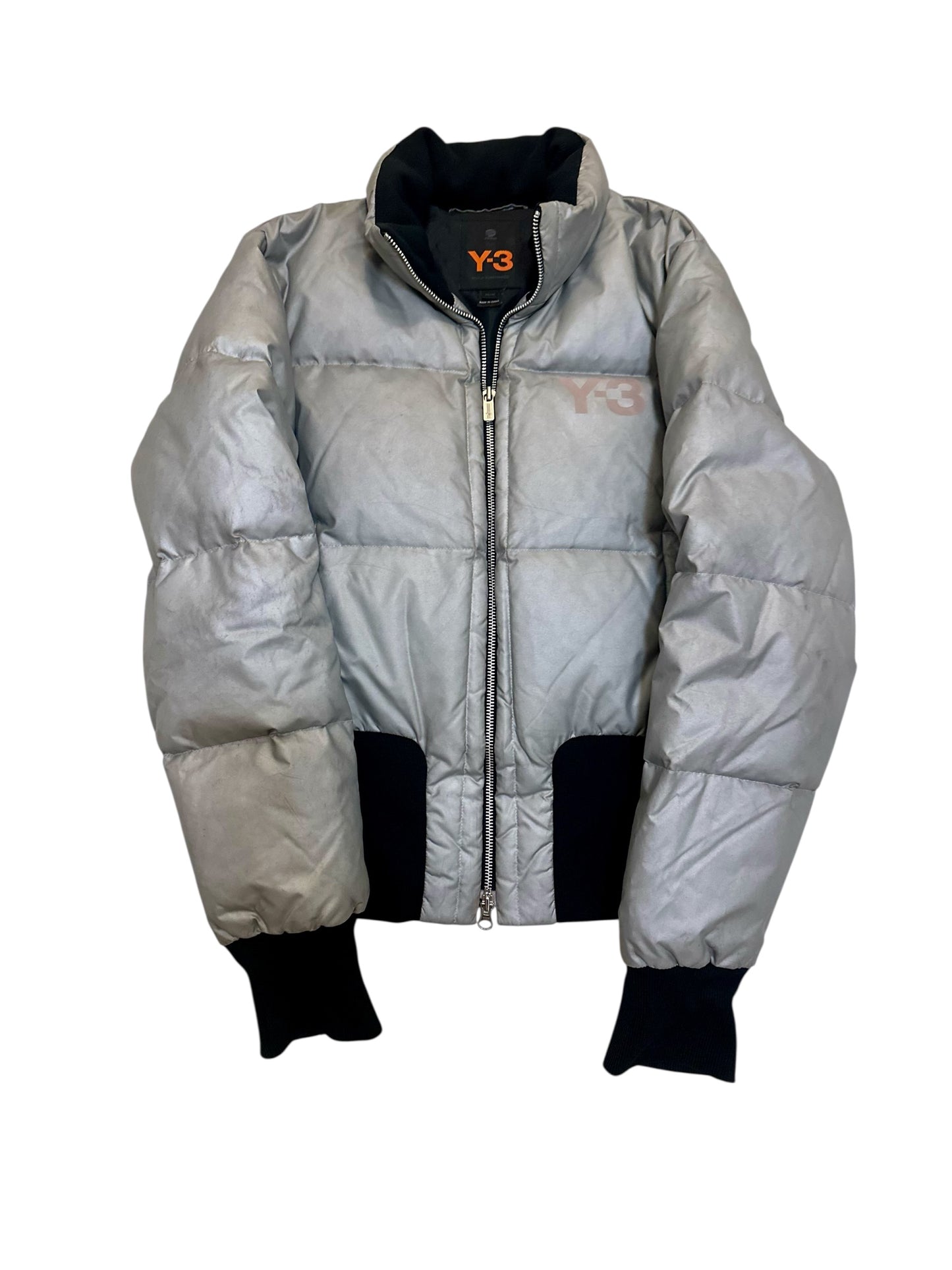 Y-3 Adidas, Spring/Summer 2004 High Fashion BBal Mid High-Top Sneaker & Yohji Yamamoto Y-3 Adidas Fall/Winter 2005 metallic Down Puffer Jacket