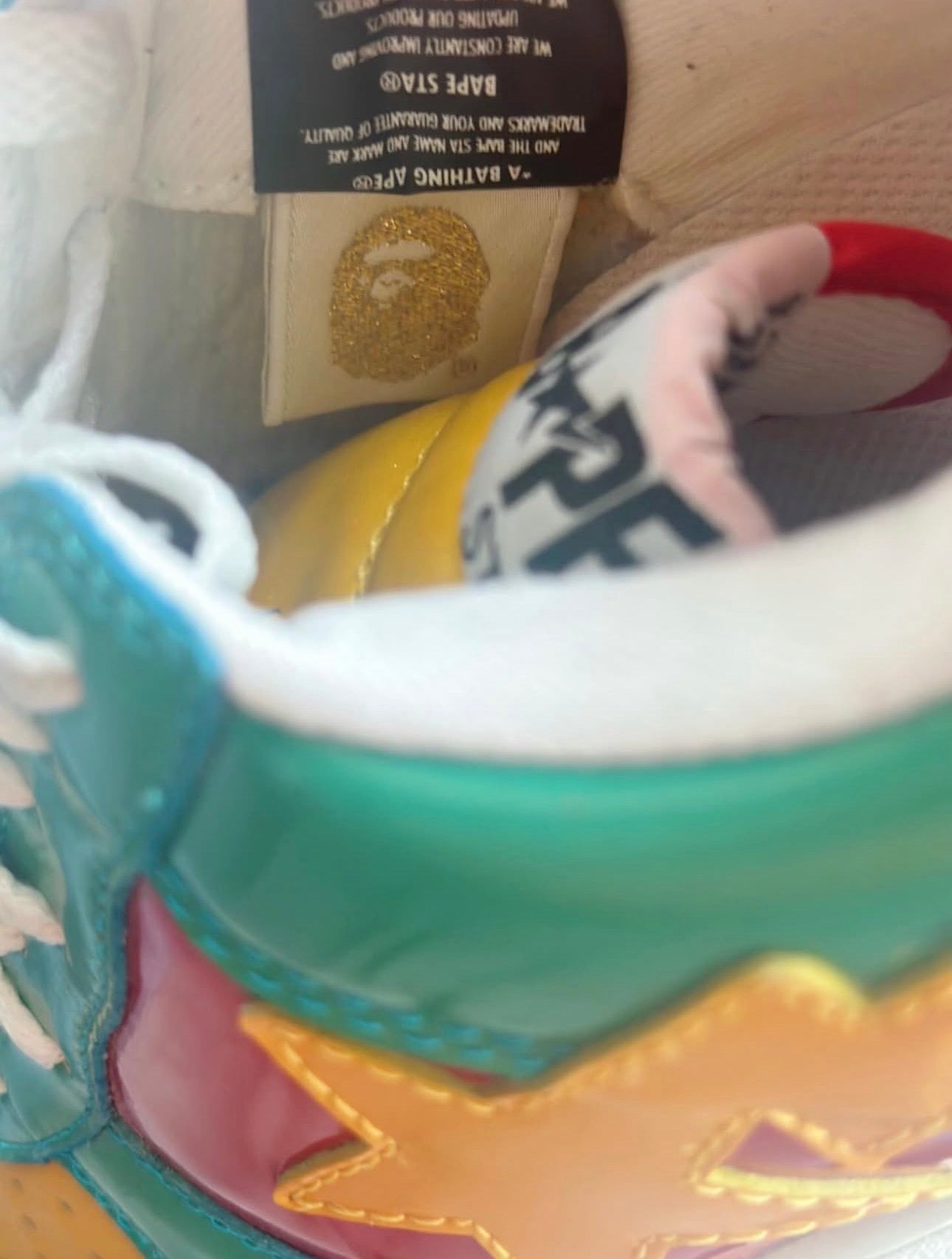 OG Bapesta Baby Milo Monster “Blue” Glitter 2009 Rare Size 9 (DEADSTOCK)