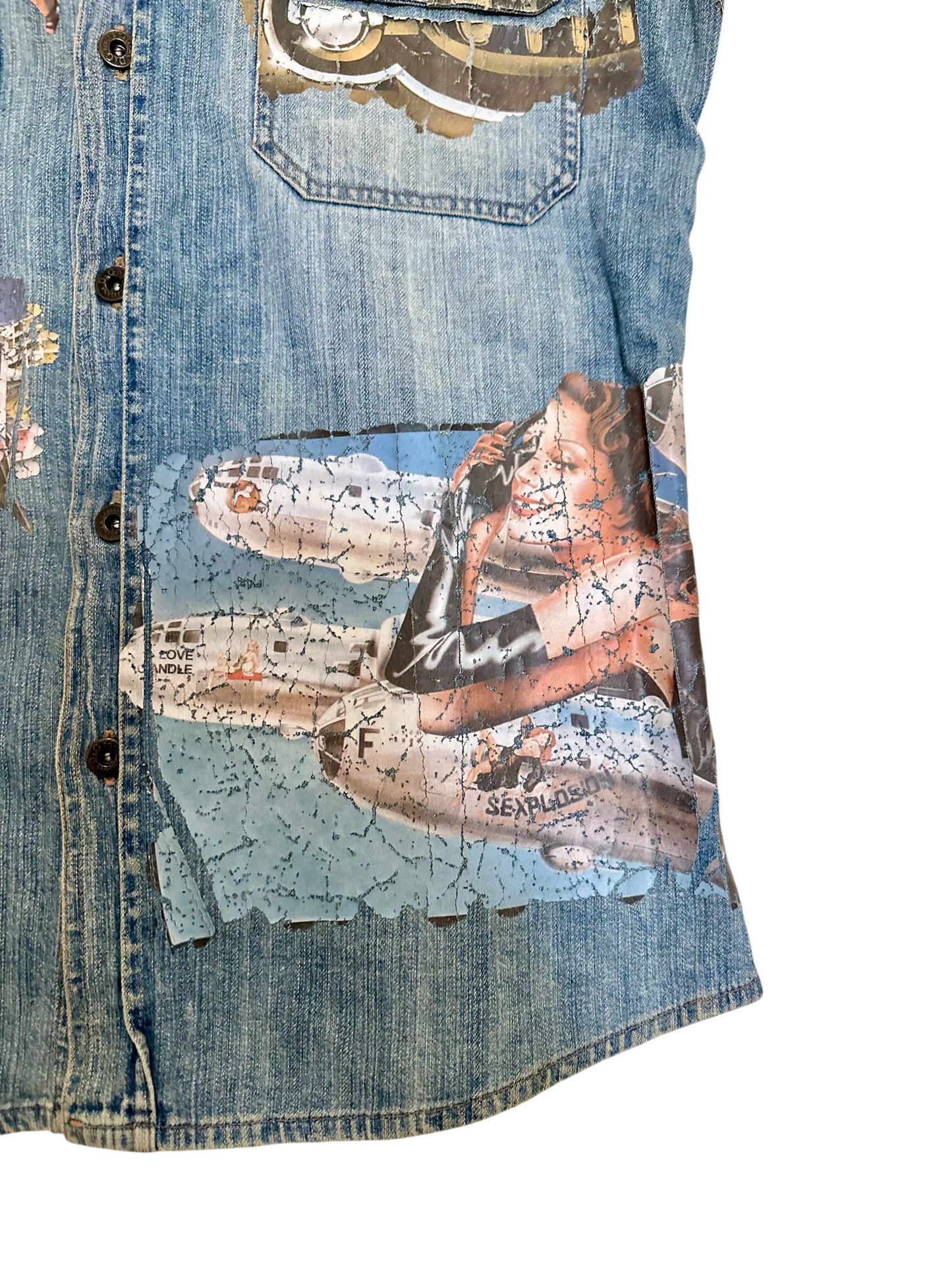 Vintage Spring/Summer 2002 collection D&G sleeveless denim vest