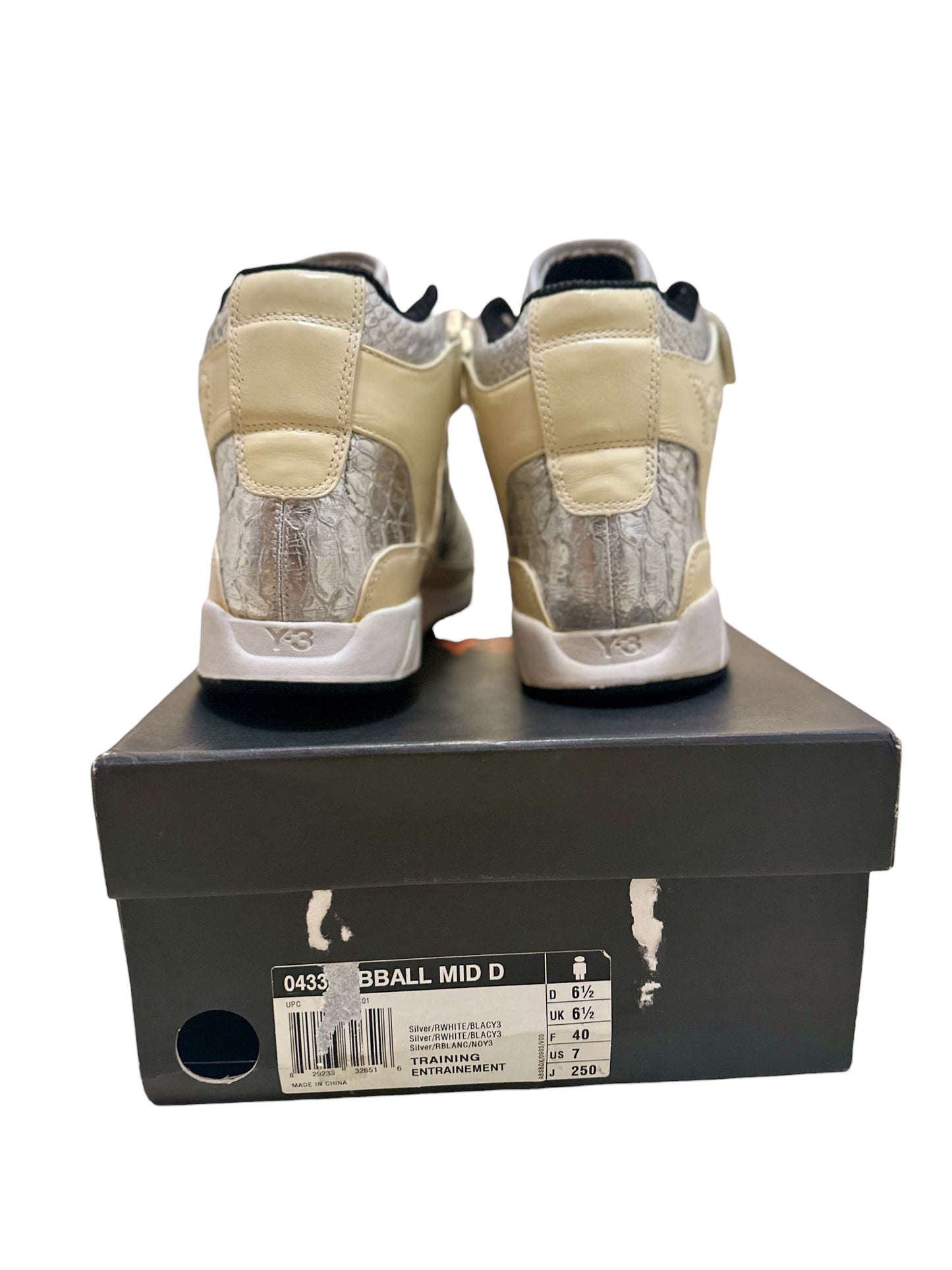 Y-3 Adidas, Spring/Summer 2004 High Fashion BBal Mid High-Top Sneaker & Yohji Yamamoto Y-3 Adidas Fall/Winter 2005 metallic Down Puffer Jacket