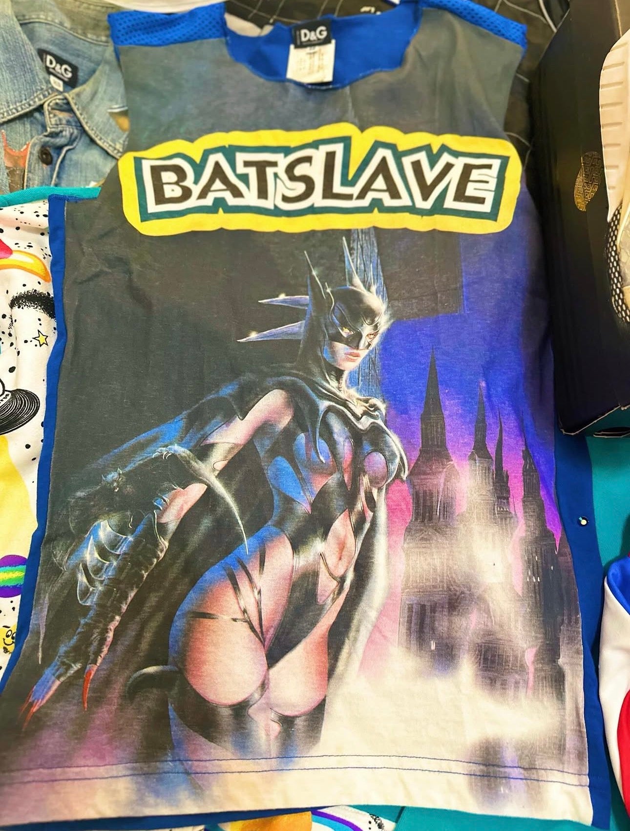 Vintage D&G (Dolce & Gabbana) Spring/Summer 2003 Collection "BATSLAVE"  *UNPUNIISHED* Tank Top