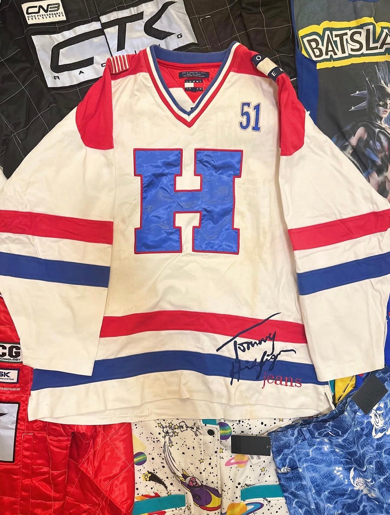Vintage 90’s Tommy Hilfiger, TOMMY JEANS HOCKEY JERSEY
