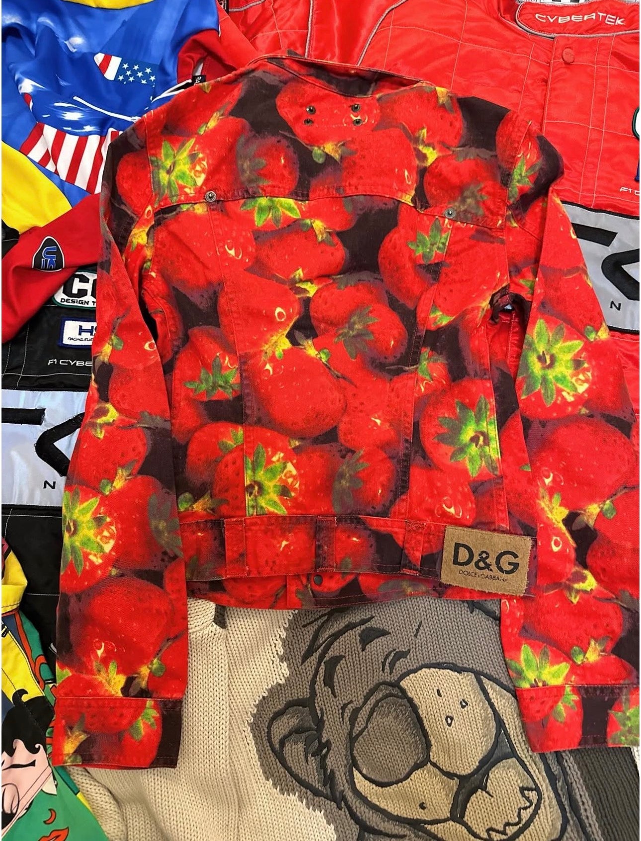 Vintage 2000s Dolce & Gabbana Strawberry Jacket