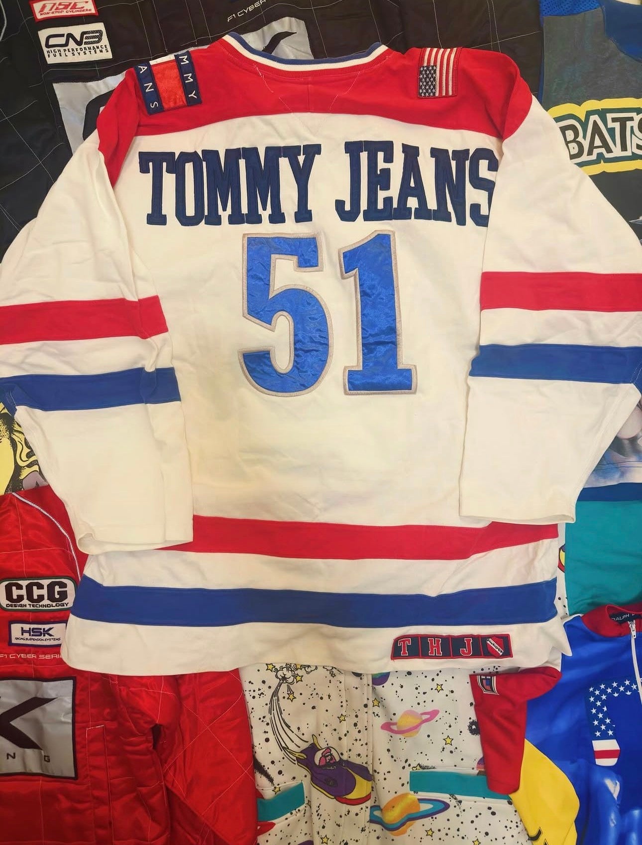 Vintage 90’s Tommy Hilfiger, TOMMY JEANS HOCKEY JERSEY