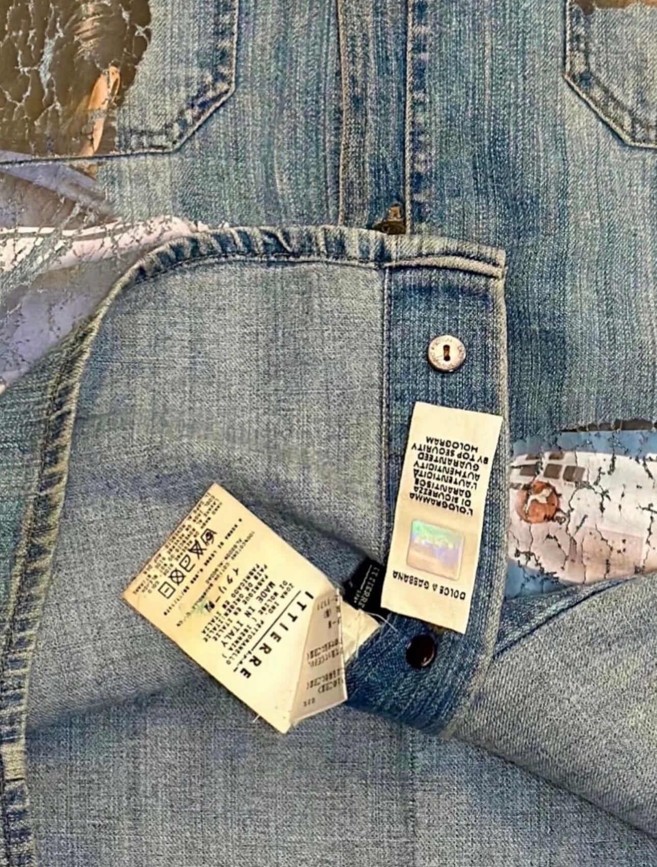 Vintage Spring/Summer 2002 collection D&G sleeveless denim vest
