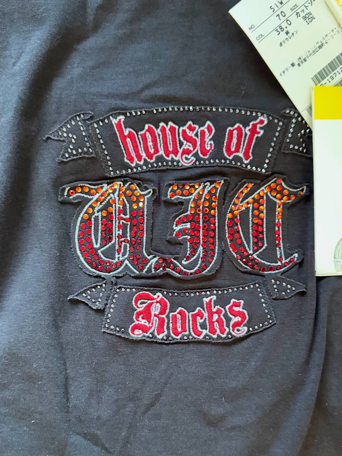 RARE Vintage Y2K Versace Jeans Couture Rhinestone “House Of VJC Rocks” Logo Backless Women’s Tank Top