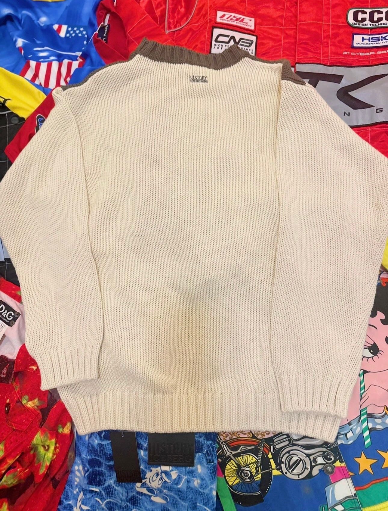 Vintage SUPER RARE 1999 ICEBERG HISTORY Disney “BALOO FROM JUNGLE BOOK” SWEATER