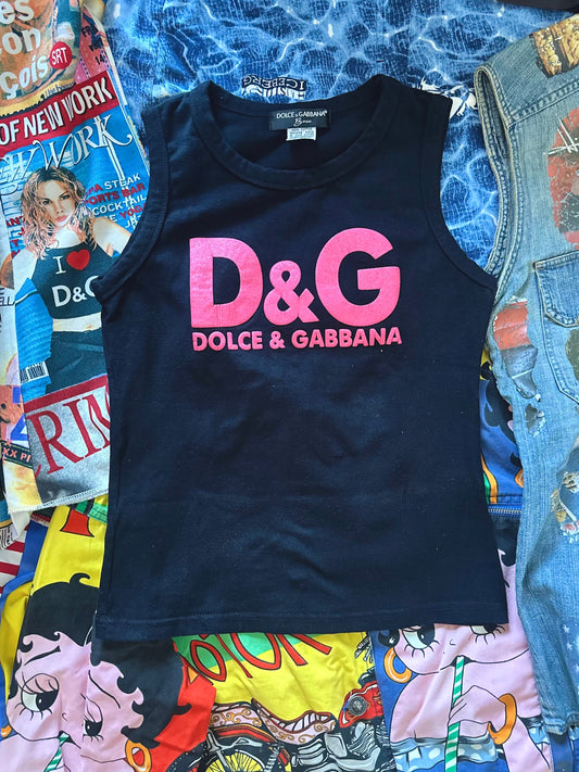 Rare Vintage Dolce & Gabbana Basic LOGO TANK
