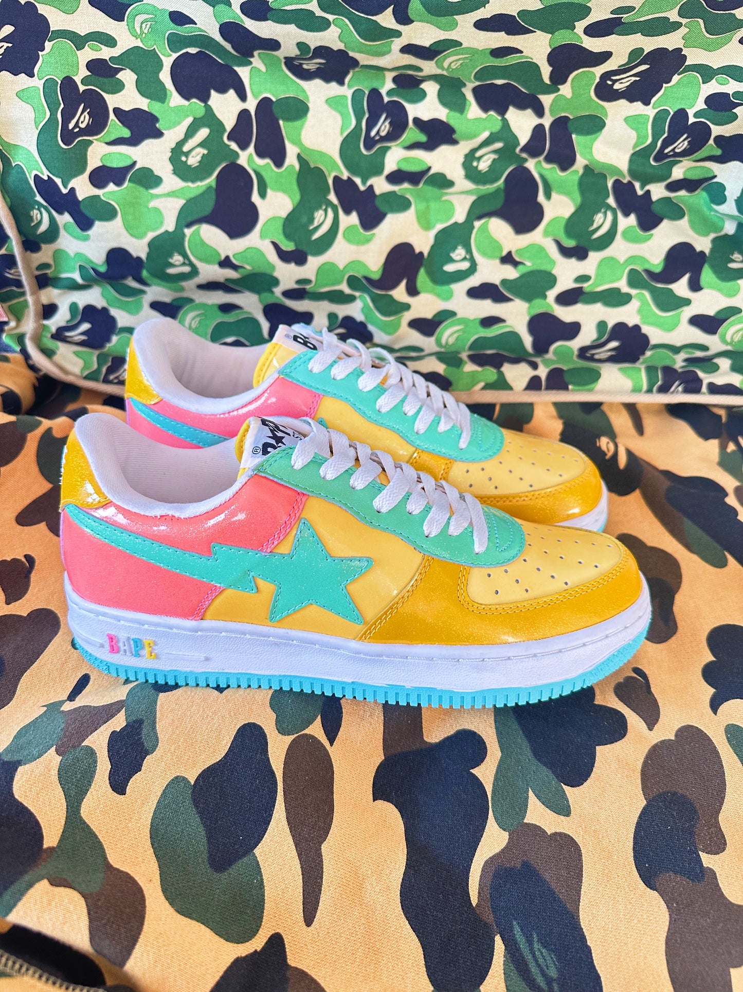 OG Bapesta Cotton Candy Glitter (2009)  ✨🍭 (DEADSTOCK)
